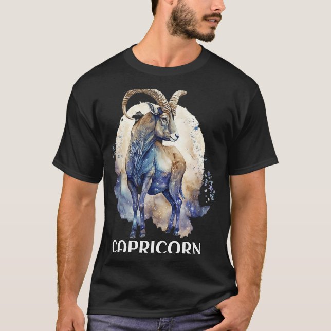 Capricorn Caps Zodiac Saturn Ruled Astrological Go T-Shirt (Front)