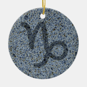 capricorn ceramic tree decoration