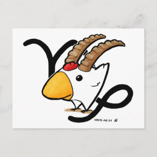 Capricorn Chicken Postcard