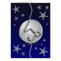 Capricorn Christmas Card.