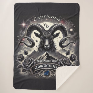 Capricorn “Climb to the Peak” Sherpa Blanket