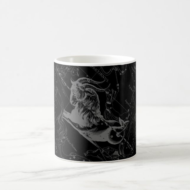 Capricorn Constellation Map Hevelius Engraving Coffee Mug (Center)