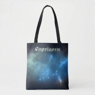 Capricorn constellation tote bag