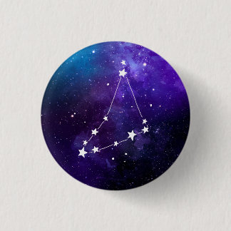 Capricorn Constellation Zodiac 3 Cm Round Badge