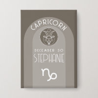 Capricorn Custom Birthday Zodiac - Modern Design