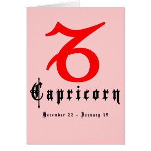 Capricorn december 22 - january 19