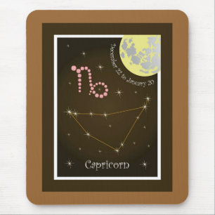 Capricorn December 22 to January 20 Mauspad Mouse Pad