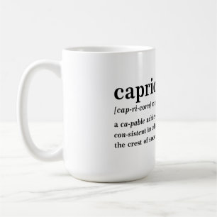 Capricorn Definition Aesthetic Astrology Gift Coffee Mug