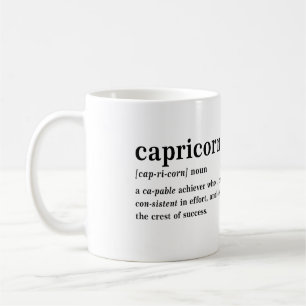 Capricorn Definition Aesthetic Astrology Gift Coffee Mug
