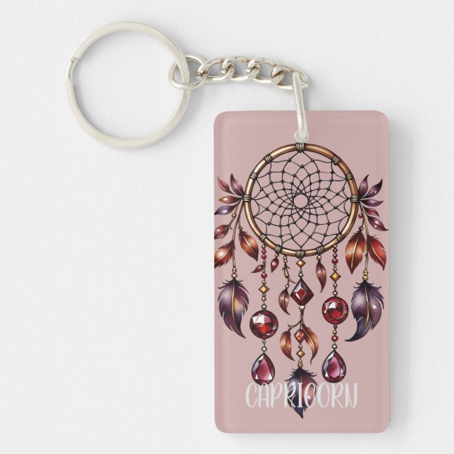 Capricorn Dreamcatcher Key Ring (Front)