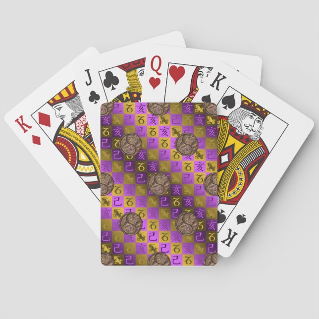 Capricorn & Earth Boar Classic Playing Cards (Back)