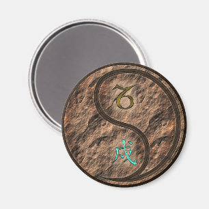 Capricorn & Earth Dog Magnet