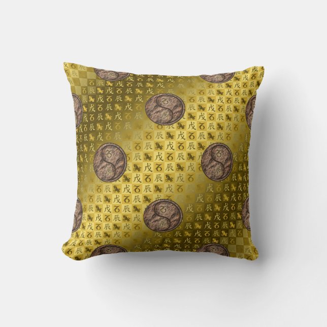 Capricorn & Earth Dragon Cushion (Front)