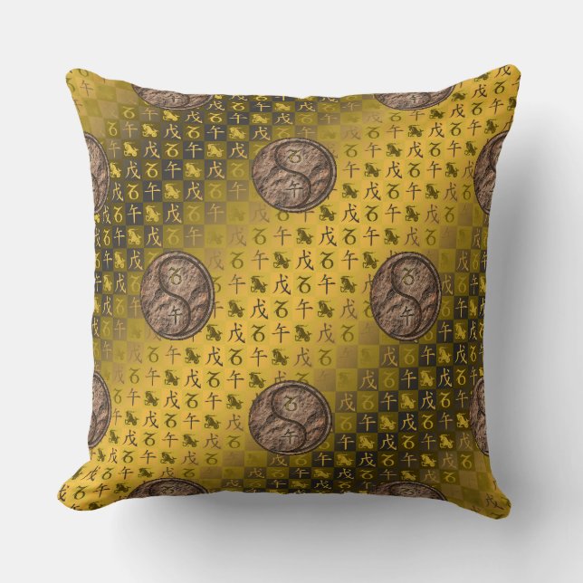 Capricorn & Earth Horse Cushion (Front)
