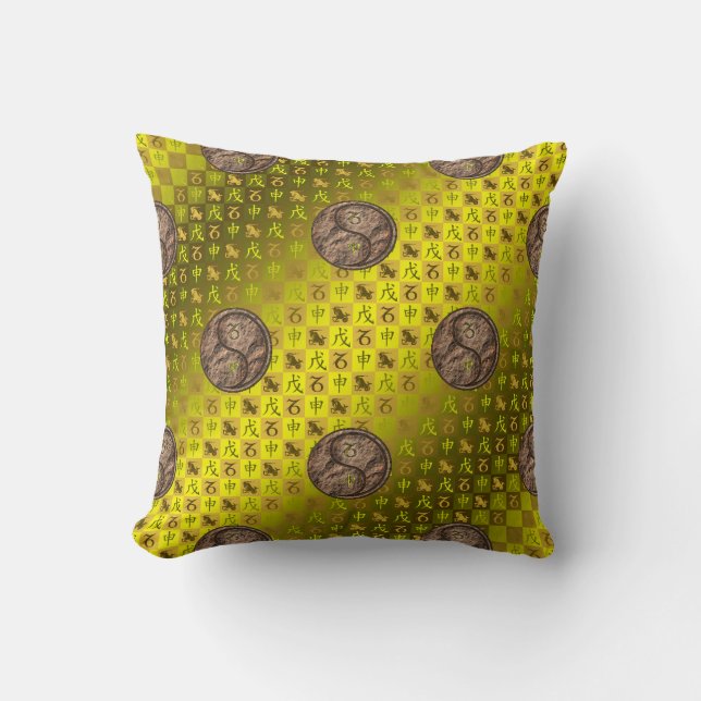 Capricorn & Earth Monkey Cushion (Front)