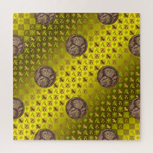 Capricorn & Earth Monkey Jigsaw Puzzle (Vertical)