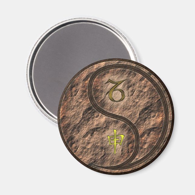 Capricorn & Earth Monkey Magnet (Front/Back)