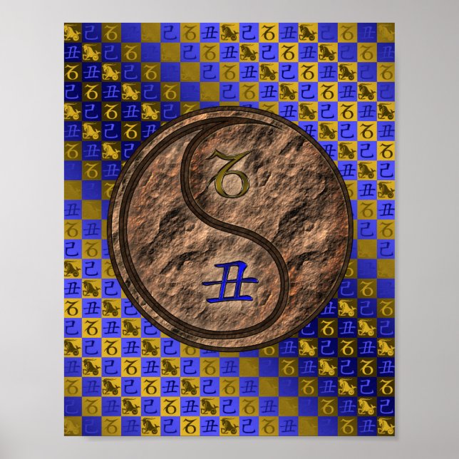 Capricorn & Earth Ox Poster (Front)