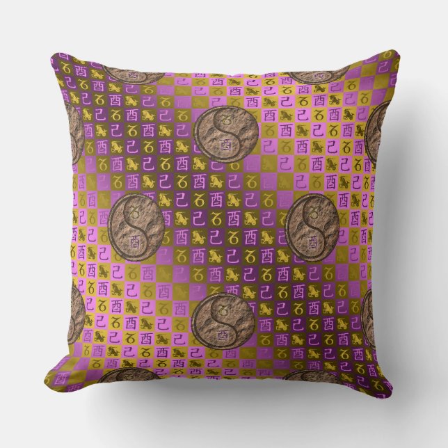 Capricorn & Earth Rooster Cushion (Front)