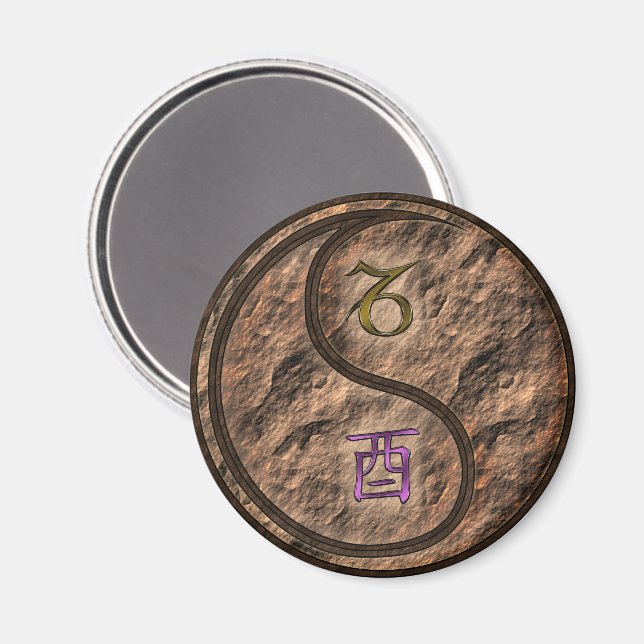 Capricorn & Earth Rooster Magnet (Front/Back)