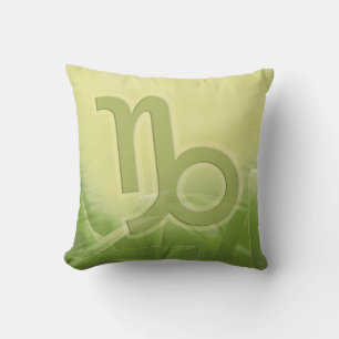 "Capricorn" earth sign zodiac throw pillow