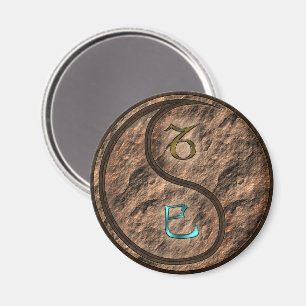 Capricorn & Earth Snake Magnet