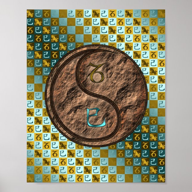 Capricorn & Earth Snake Poster (Front)