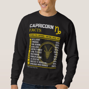 Capricorn Facts Awesome Zodiac Sign  Capricornbirt Sweatshirt