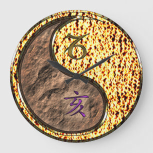 Capricorn & Fire Boar Large Clock