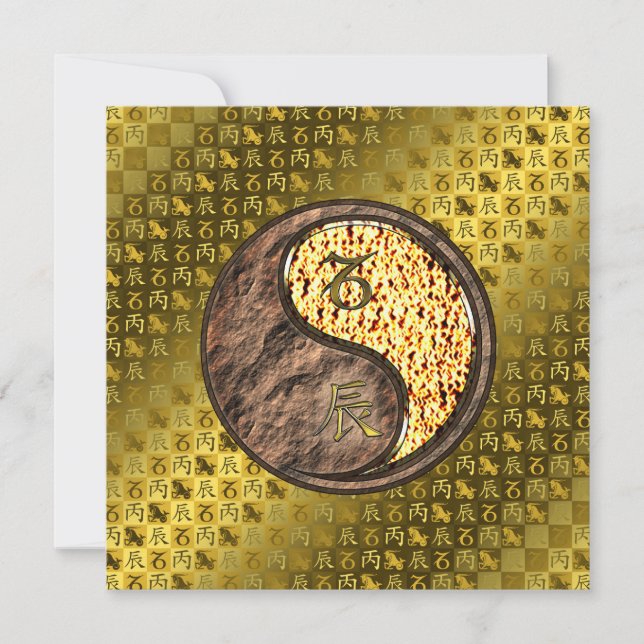 Capricorn & Fire Dragon Card (Front)