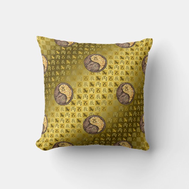 Capricorn & Fire Dragon Cushion (Front)