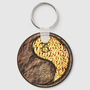 Capricorn & Fire Dragon Key Ring