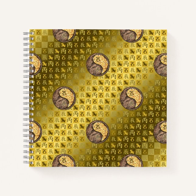 Capricorn & Fire Dragon Notebook (Front)