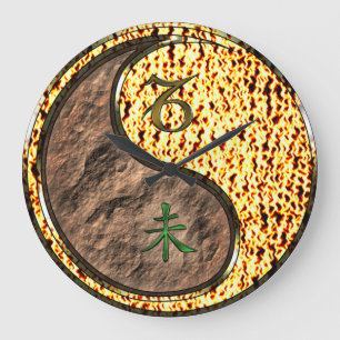 Capricorn & Fire Goat Large Clock