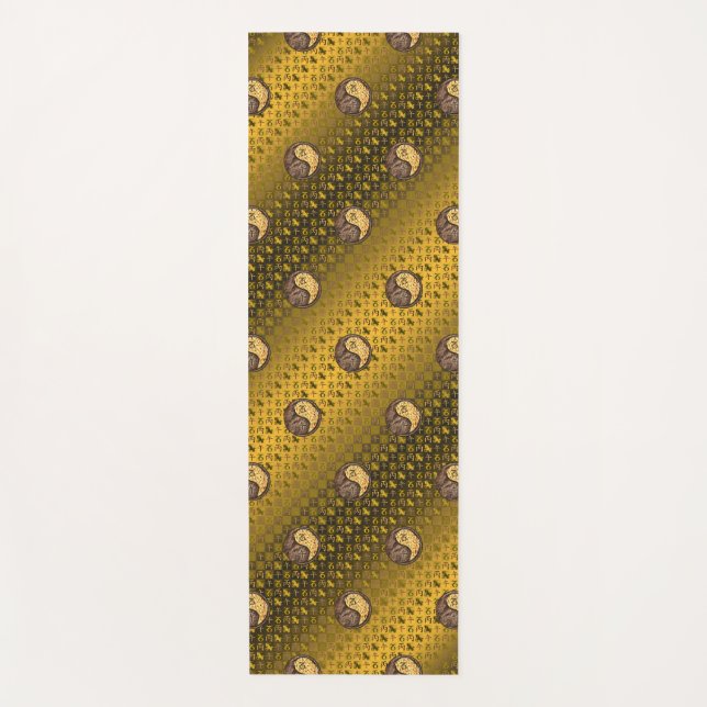 Capricorn & Fire Horse Yoga Mat (Front)