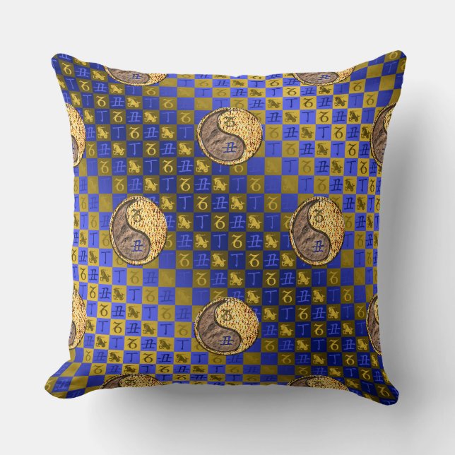 Capricorn & Fire Ox Cushion (Front)