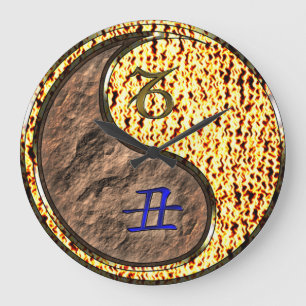 Capricorn & Fire Ox Large Clock