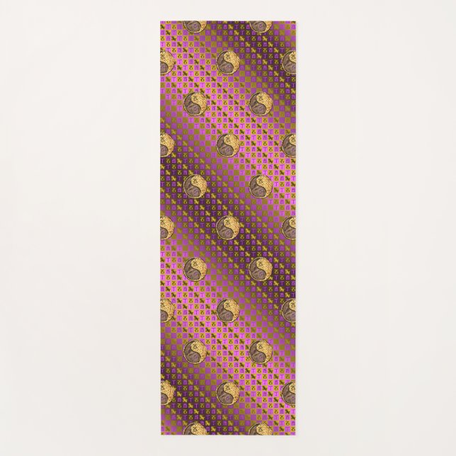 Capricorn & Fire Rooster Yoga Mat (Front)