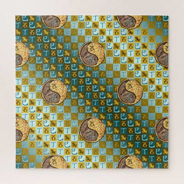 Capricorn & Fire Snake Jigsaw Puzzle (Vertical)