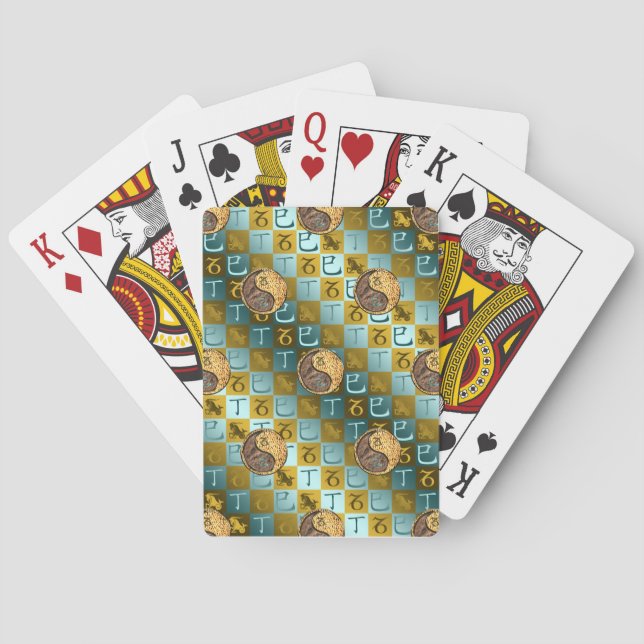 Capricorn & Fire Snake Playing Cards (Back)