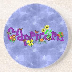 Capricorn Flowers Coaster