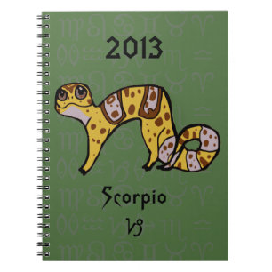 "Capricorn Gecko" Zodiac Leopard Gecko Notebook