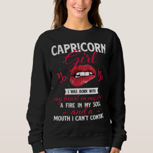 Capricorn Girl  Horoscope Astrology Zodiac Sign Bi Sweatshirt