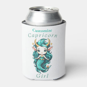 Capricorn Girl Mermaid Thunder_Cove Can Cooler