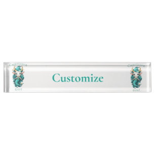Capricorn Girl Mermaid Thunder_Cove Nameplate