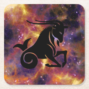 capricorn goat coasters