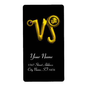 CAPRICORN GOLD ZODIAC BIRTHDAY JEWEL Black Onyx