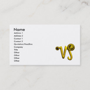 CAPRICORN GOLD ZODIAC SIGN JEWEL BUSINESS CARD
