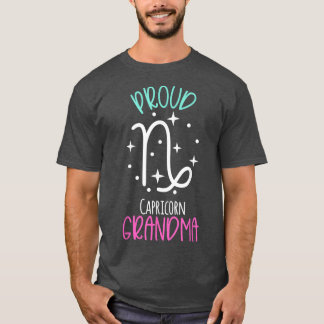 Capricorn Grandma Proud Grandma Zodiac Symbol New  T-Shirt