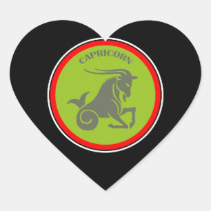 Capricorn Heart Sticker